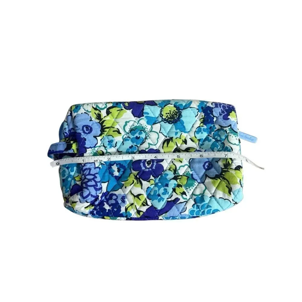 Vera Bradley Women's Quilted Blueberry Blooms Mini Backpack with Pouch Blue Mini